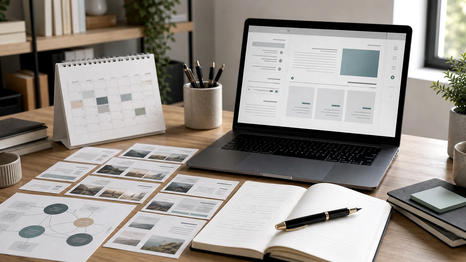Bloc visuel premium illustrant audit conversion e-commerce IA dans une méthode de projet web