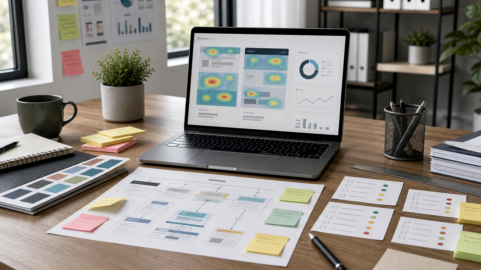 Bloc visuel premium illustrant automatisation WordPress IA dans une méthode de projet web
