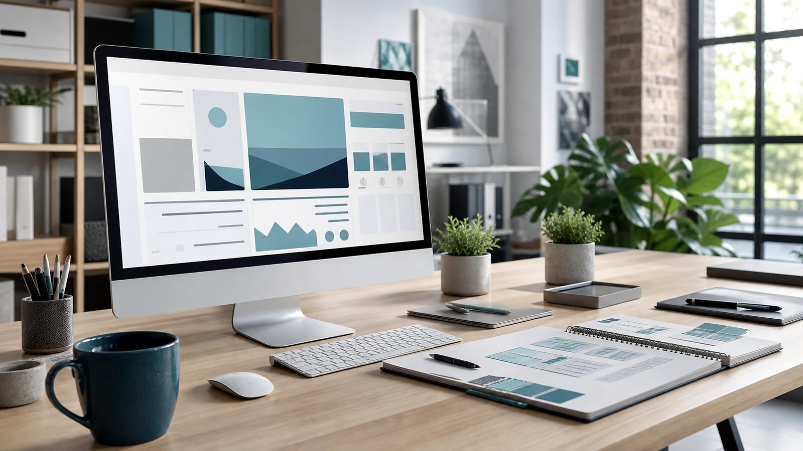 Bloc visuel premium illustrant PrestaShop Shopify dans une méthode de projet web