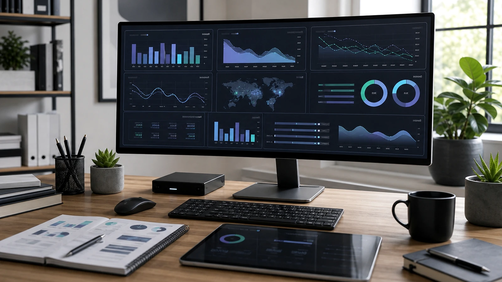 Bloc visuel premium illustrant calendrier éditorial IA dans une méthode de projet web