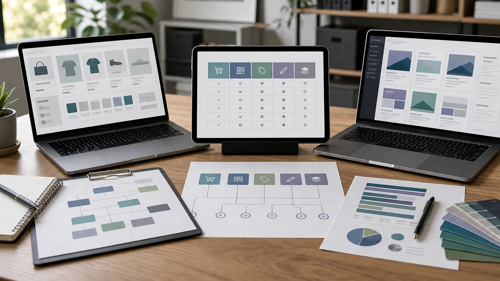 Bloc visuel premium illustrant chatbot IA WordPress dans une méthode de projet web