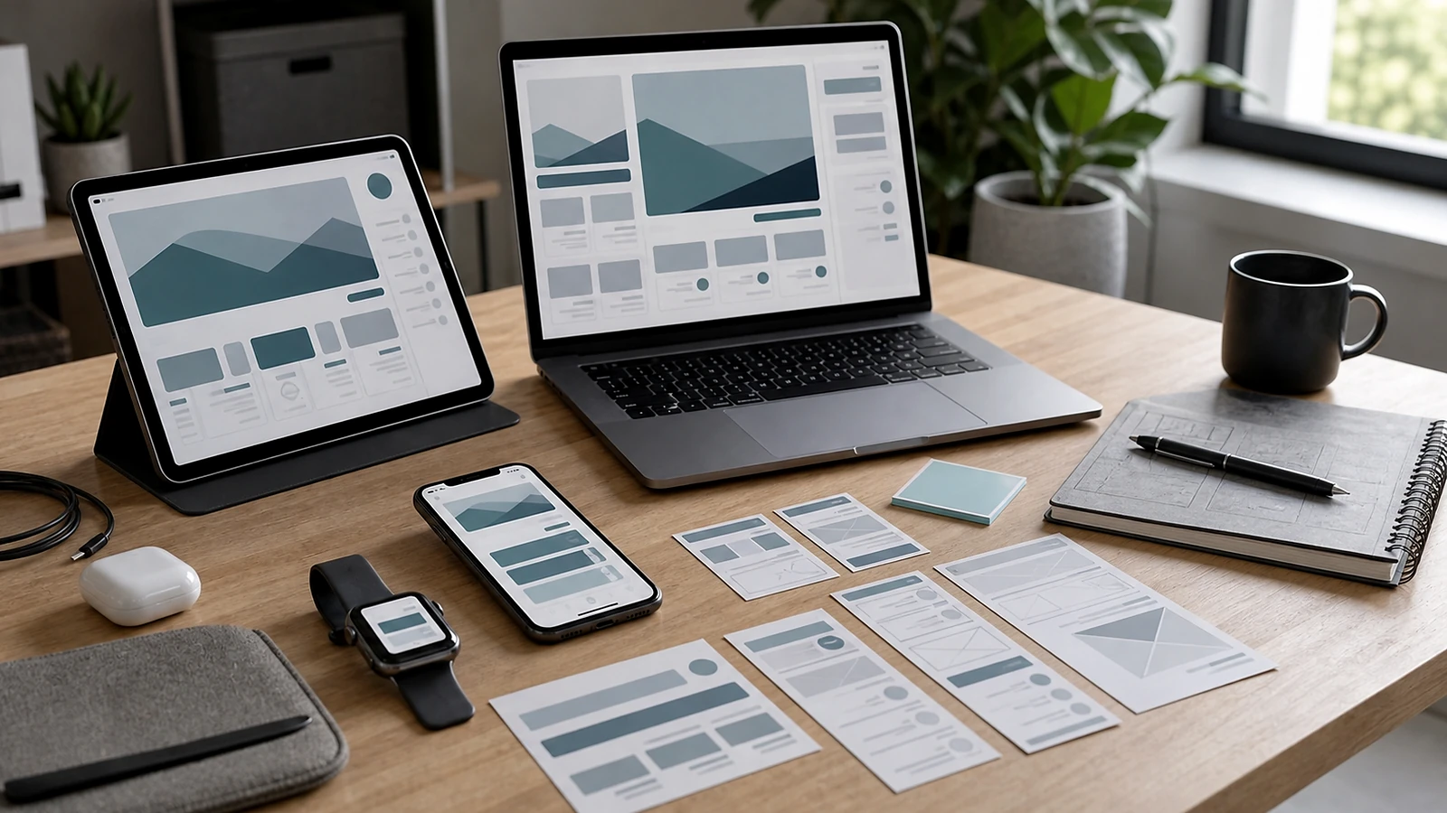 Bloc visuel premium illustrant vitesse site WordPress dans une méthode de projet web