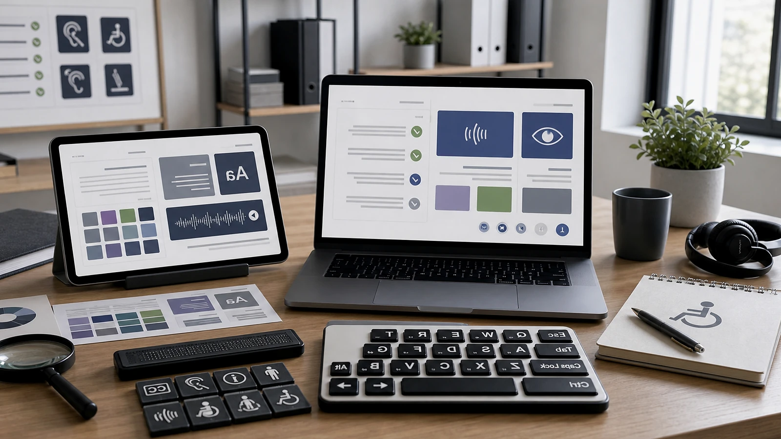 Bloc visuel premium illustrant recherche vocale IA SEO dans une méthode de projet web