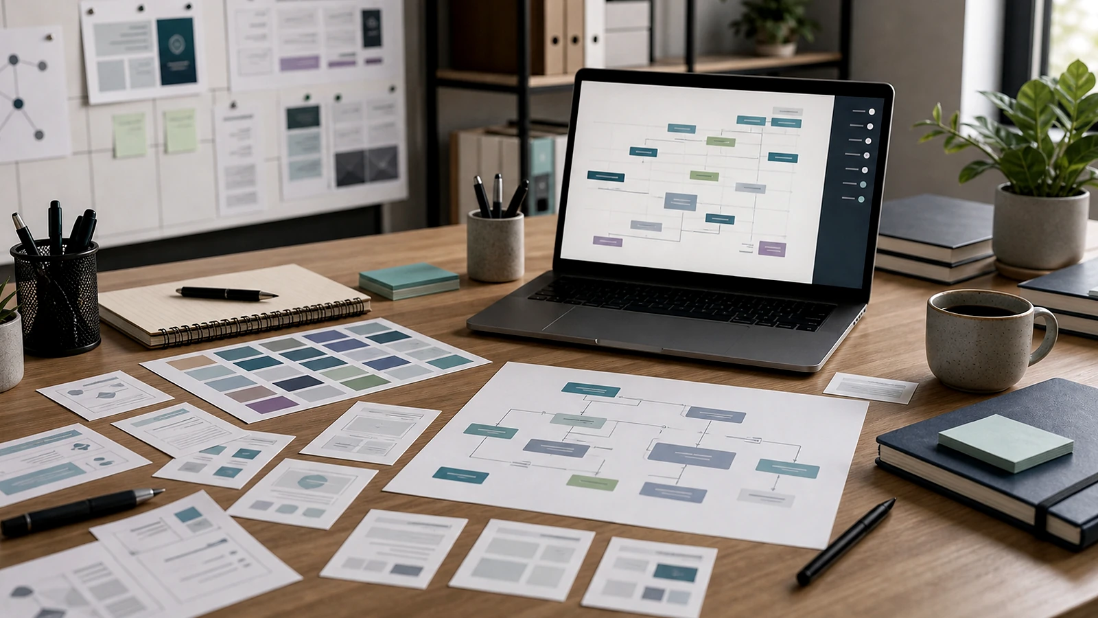 Bloc visuel premium illustrant vitesse WordPress IA dans une méthode de projet web